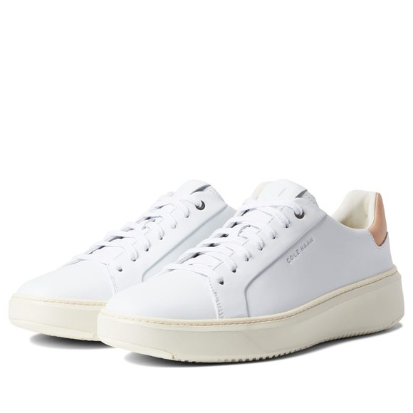 COLE HAAN MEN'S GRANDPRO TOPSPIN SNEAKER WHITE BRITISH TAN 11 AU